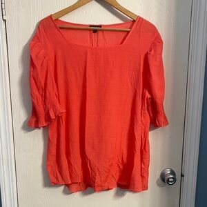 Sami & Jo Vibrant Coral Blouse